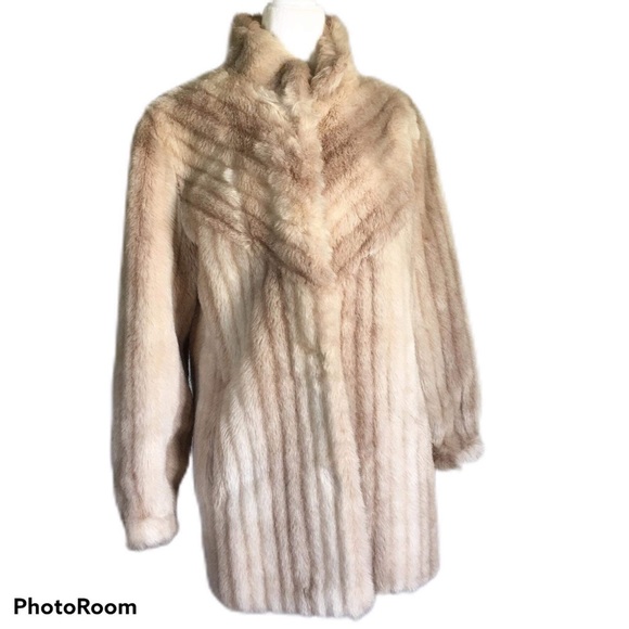 Jacques Saint Laurent Vintage Faux Fur Coat - Picture 1 of 8